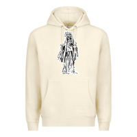 Sandshell santa muerte blanca Premium Hoodie - artisFamous
