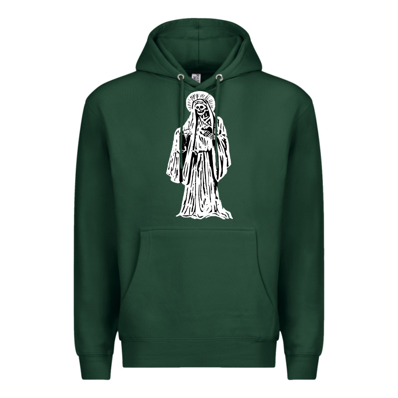 Santa Muerte Blanca Premium Hoodie by artisFamous | Teevron