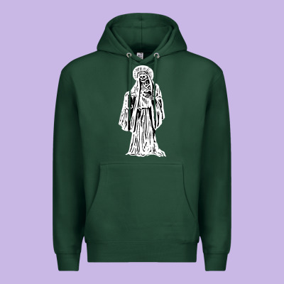 Santa Muerte Blanca Premium Hoodie Designed By Artisfamous