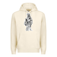 Tofu santa muerte blanca Premium Hoodie - artisFamous