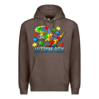Coffee autism rex Premium Hoodie - BarkalooDesign