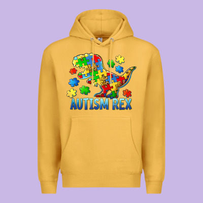 Autism Rex Premium Hoodie Designed By Barkaloodesign