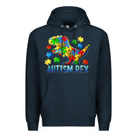 Navy autism rex Premium Hoodie - BarkalooDesign