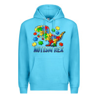 Ocean Blue autism rex Premium Hoodie - BarkalooDesign