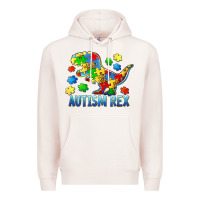 Pale Pink autism rex Premium Hoodie - BarkalooDesign