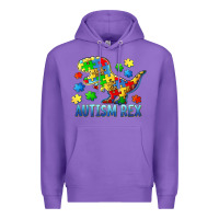 Purple autism rex Premium Hoodie - BarkalooDesign