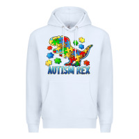 White autism rex Premium Hoodie - BarkalooDesign