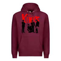 Burgundy The Kinks Premium Hoodie - artisFamous