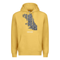 Antique Gold chicago typography neighborhood map Premium Hoodie - artisFamous