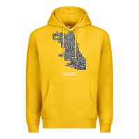 Lemon chicago typography neighborhood map Premium Hoodie - artisFamous