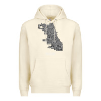 Sandshell chicago typography neighborhood map Premium Hoodie - artisFamous