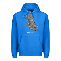 True Royal chicago typography neighborhood map Premium Hoodie - artisFamous