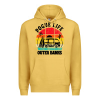 Antique Gold car pogue life outer banks Premium Hoodie - artisFamous