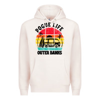 Pale Pink car pogue life outer banks Premium Hoodie - artisFamous