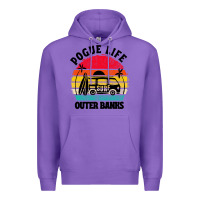 Purple car pogue life outer banks Premium Hoodie - artisFamous