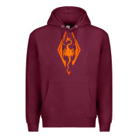 Burgundy skyrim elder scrolls oblivion Premium Hoodie - artisFamous
