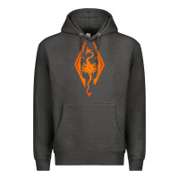 Charcoal Heather skyrim elder scrolls oblivion Premium Hoodie - artisFamous