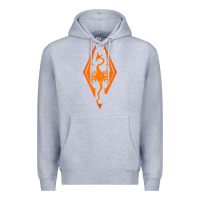 Heather Grey skyrim elder scrolls oblivion Premium Hoodie - artisFamous