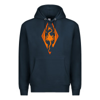 Navy skyrim elder scrolls oblivion Premium Hoodie - artisFamous