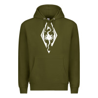 Army Green skyrim elder Premium Hoodie - artisFamous
