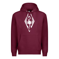 Burgundy skyrim elder Premium Hoodie - artisFamous