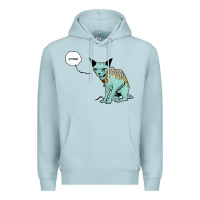 Blue Mist lying cat Premium Hoodie - artisFamous