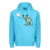 Ocean Blue lying cat Premium Hoodie - artisFamous