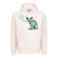 Pale Pink lying cat Premium Hoodie - artisFamous
