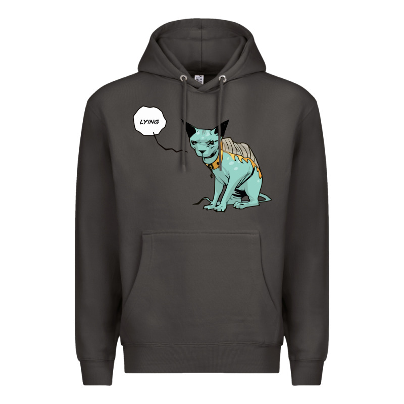 Lying Cat Premium Hoodie by artisFamous | Teevron
