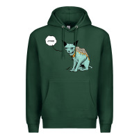 Sports Green lying cat Premium Hoodie - artisFamous