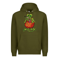 Army Green classic rat fink Premium Hoodie - artisFamous