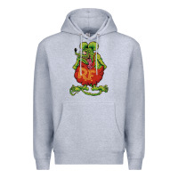Heather Grey classic rat fink Premium Hoodie - artisFamous