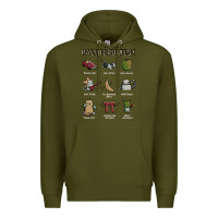 Army Green palindromes! Premium Hoodie - artisFamous