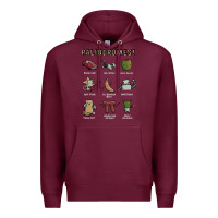 Burgundy palindromes! Premium Hoodie - artisFamous