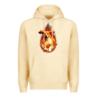 Pina Colada Dog In Fire Premium Hoodie - artisFamous
