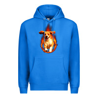 True Royal Dog In Fire Premium Hoodie - artisFamous