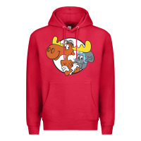 Cardinal Vintage Rocky And Bullwinkle Premium Hoodie - artisFamous