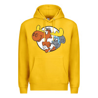 Lemon Vintage Rocky And Bullwinkle Premium Hoodie - artisFamous