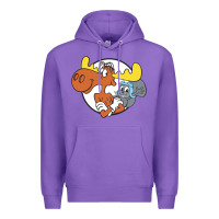Purple Vintage Rocky And Bullwinkle Premium Hoodie - artisFamous