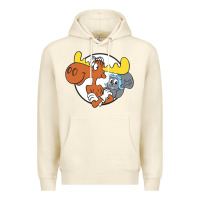 Sandshell Vintage Rocky And Bullwinkle Premium Hoodie - artisFamous