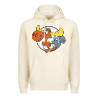 Tofu Vintage Rocky And Bullwinkle Premium Hoodie - artisFamous