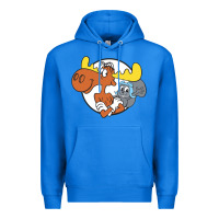 True Royal Vintage Rocky And Bullwinkle Premium Hoodie - artisFamous