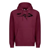 Burgundy staind new Premium Hoodie - artisFamous
