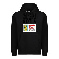 Black arthur library card classic rachelrae09 Premium Hoodie - artisFamous