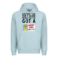 Blue Mist arthur library card classic rachelrae09 Premium Hoodie - artisFamous