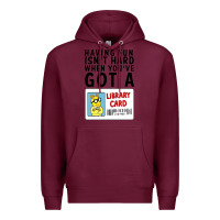 Burgundy arthur library card classic rachelrae09 Premium Hoodie - artisFamous