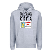 Heather Grey arthur library card classic rachelrae09 Premium Hoodie - artisFamous