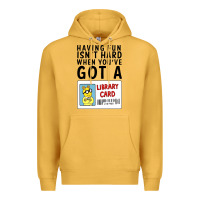 Mustard arthur library card classic rachelrae09 Premium Hoodie - artisFamous