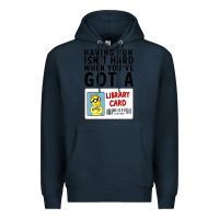 Navy arthur library card classic rachelrae09 Premium Hoodie - artisFamous
