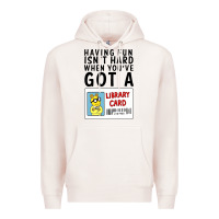 Pale Pink arthur library card classic rachelrae09 Premium Hoodie - artisFamous